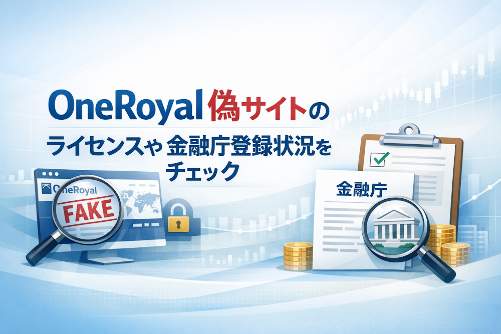 OneRoyal偽サイトのライセンスや金融庁登録状況をチェック