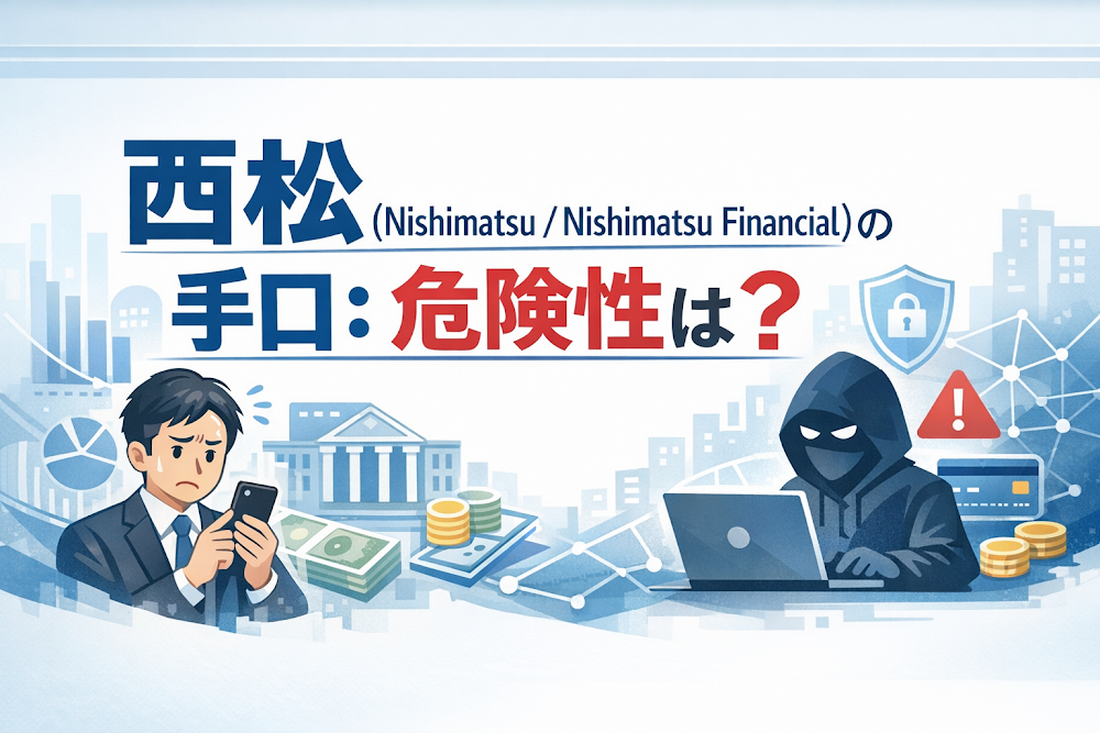 西松（Nishimatsu / Nishimatsu Financial）の手口：危険性は？