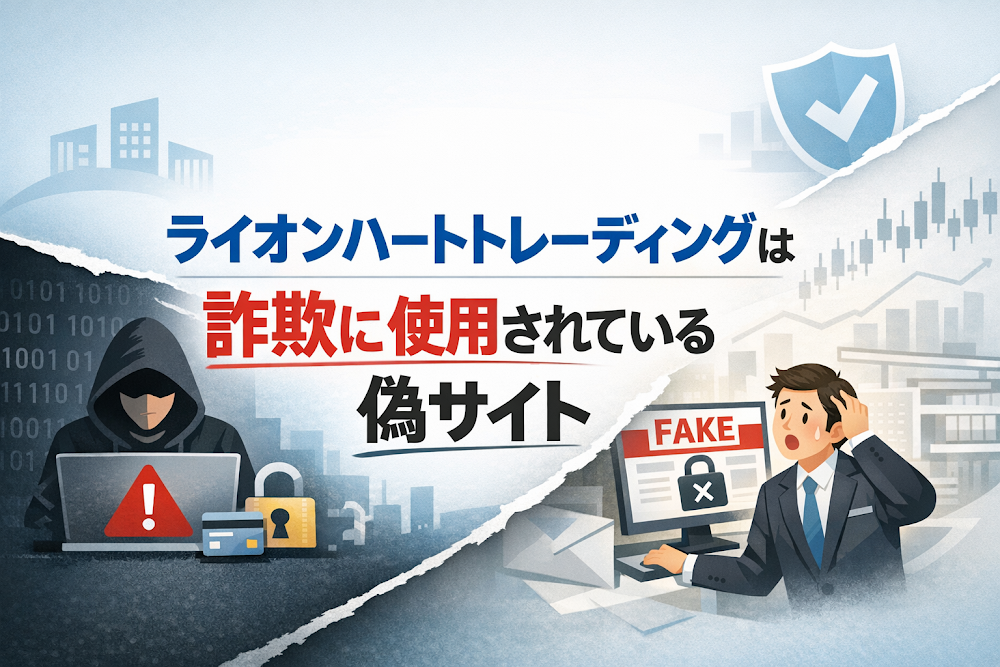 【結論】ライオンハートトレーディングは詐欺に使用されている偽サイト