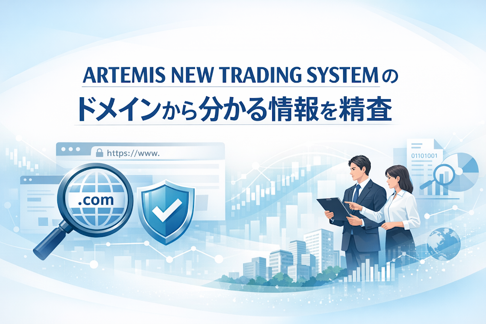 ARTEMIS NEW TRADING SYSTEMのドメインから分かる情報を精査