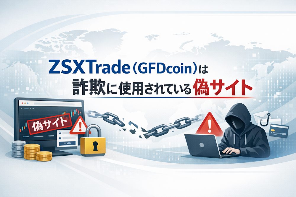【結論】ZSXTrade（GFDcoin）は詐欺に使用されている偽サイト