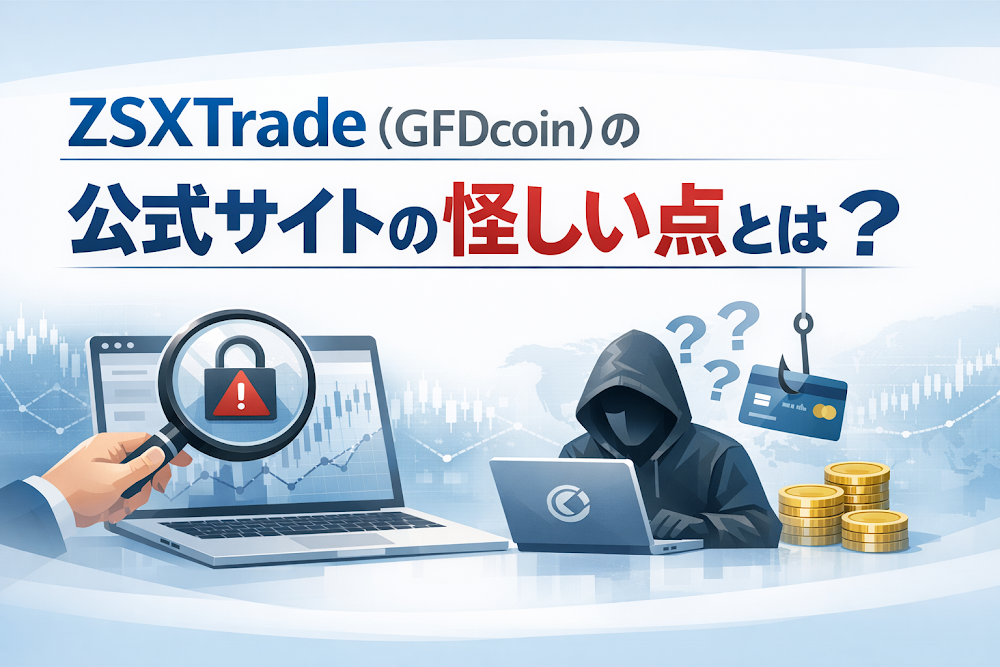 ZSXTrade（GFDcoin）の公式サイトの怪しい点とは？