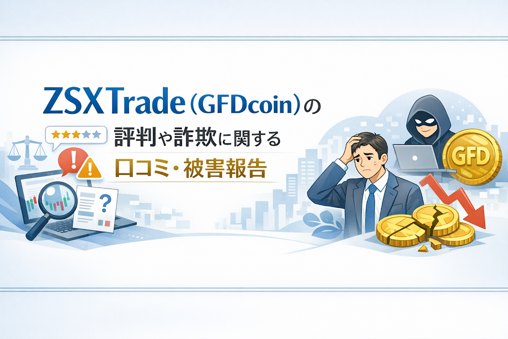 ZSXTrade（GFDcoin）の評判や詐欺に関する口コミ・被害報告