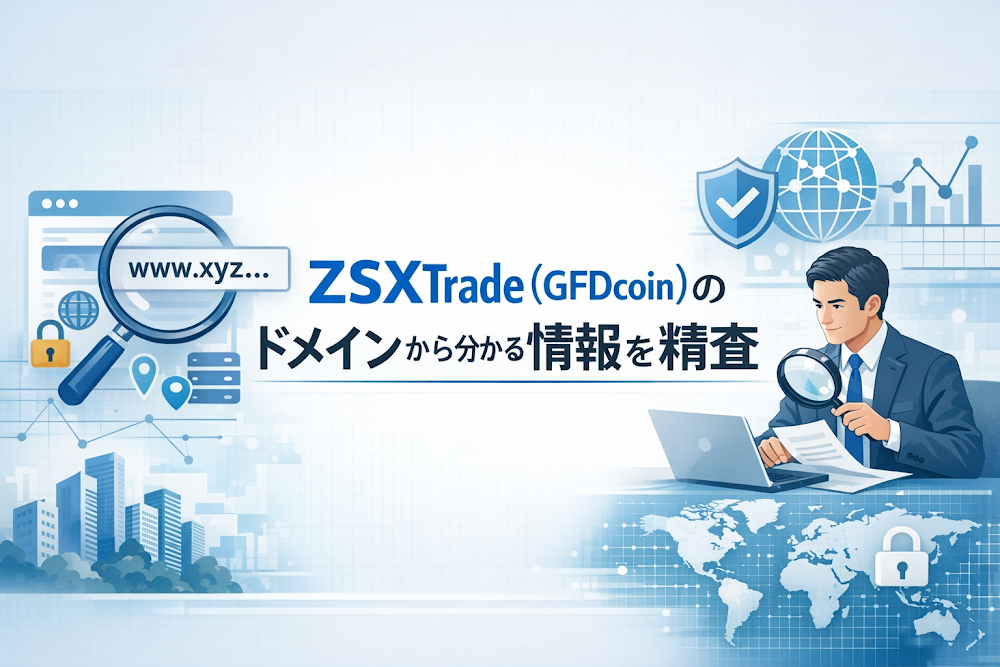 ZSXTrade（GFDcoin）のドメインから分かる情報を精査