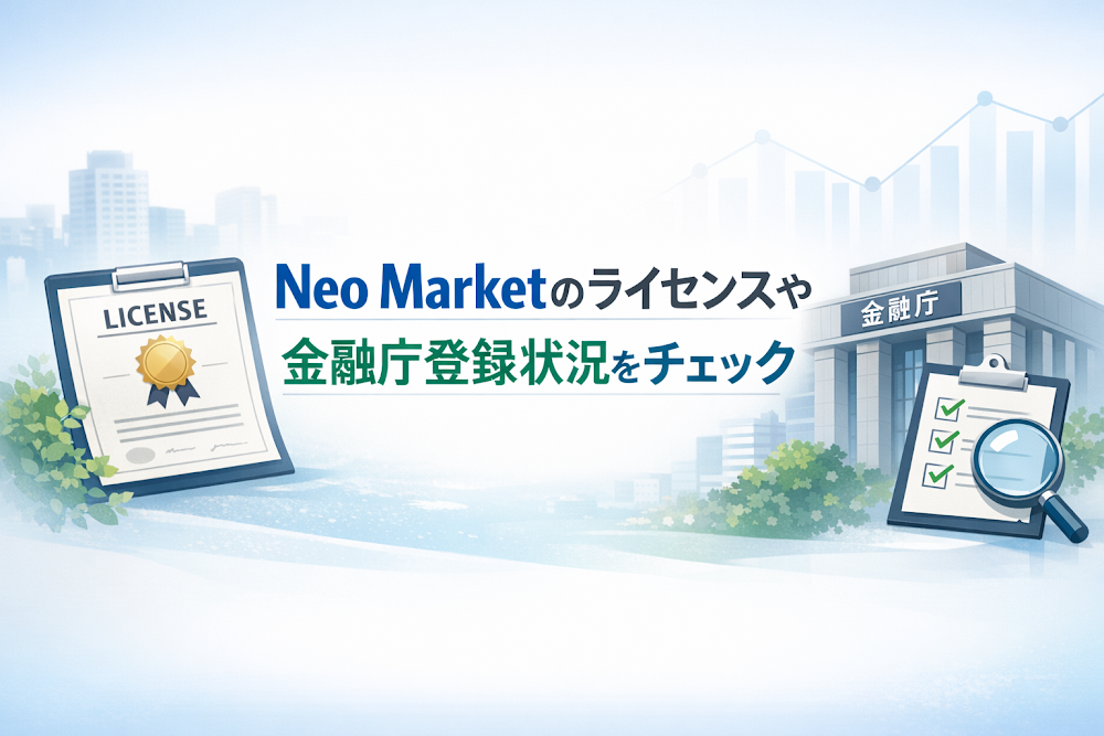 Neo Marketのライセンスや金融庁登録状況をチェック
