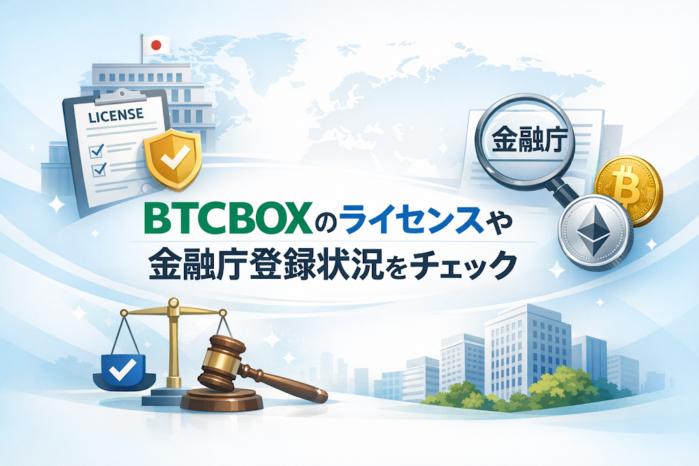 BTCBOXのライセンスや金融庁登録状況をチェック