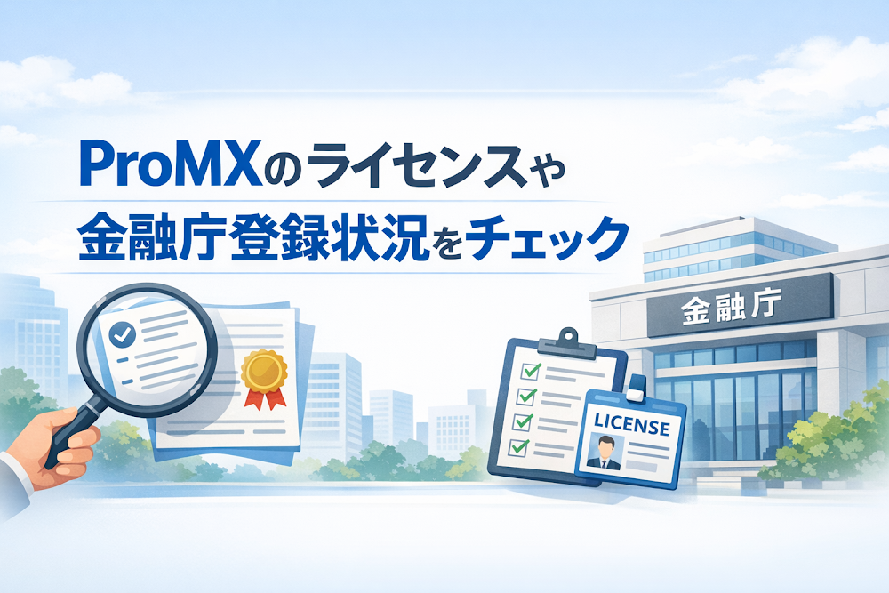 ProMXのライセンスや金融庁登録状況をチェック