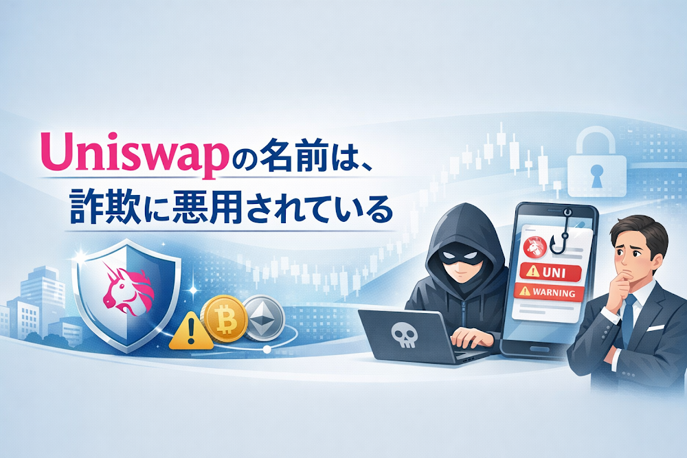 【結論】Uniswapの名前は、詐欺に悪用されている