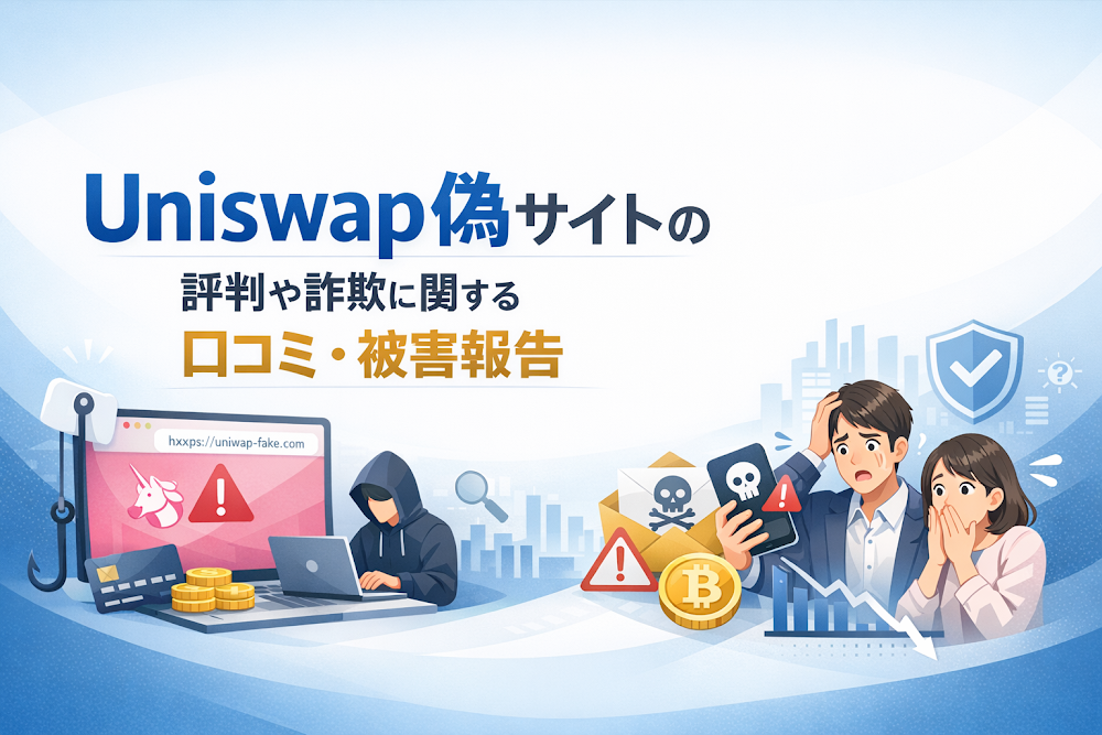 Uniswap偽サイトの評判や詐欺に関する口コミ・被害報告