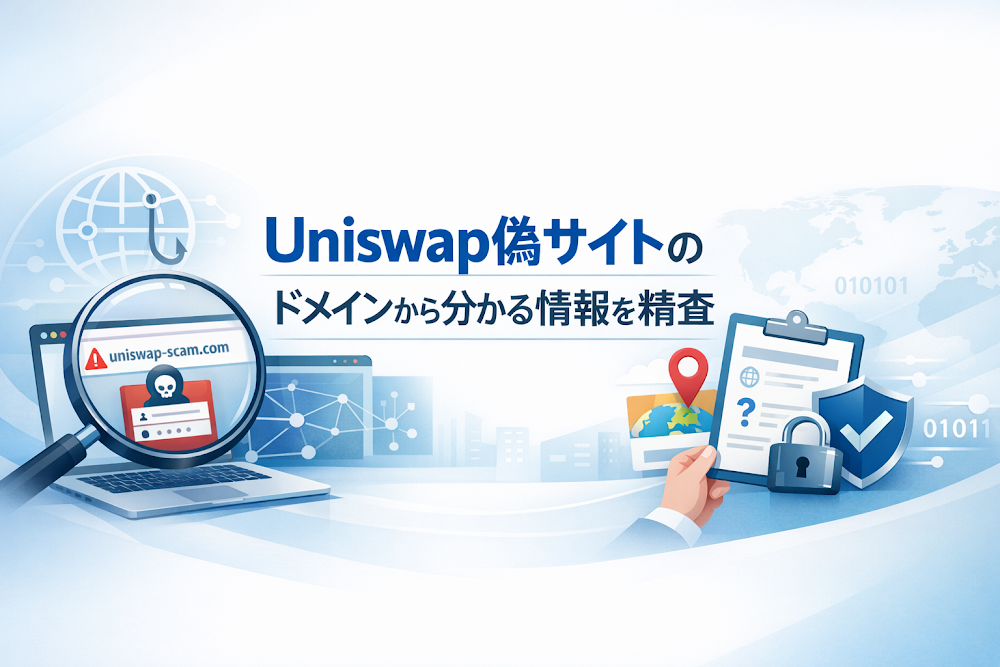 Uniswap偽サイトのドメインから分かる情報を精査
