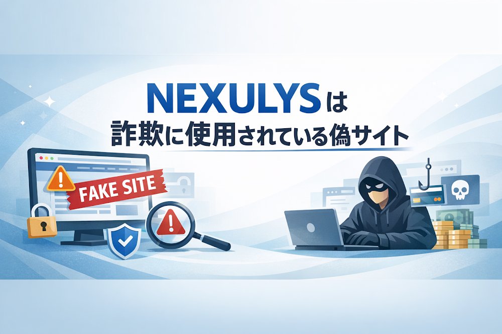 【結論】NEXULYSは詐欺に使用されている偽サイト