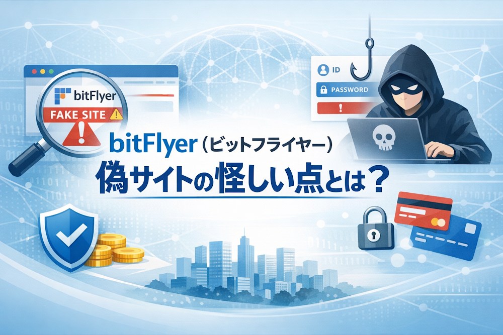 bitFlyer（ビットフライヤー）偽サイトの怪しい点とは？