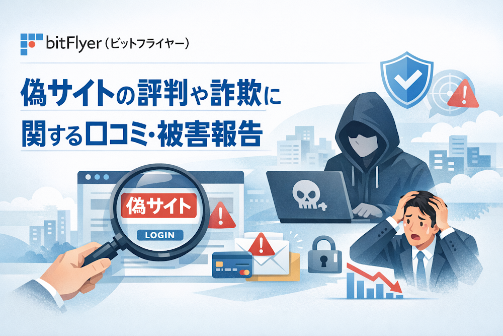 bitFlyer（ビットフライヤー）偽サイトの評判や詐欺に関する口コミ・被害報告