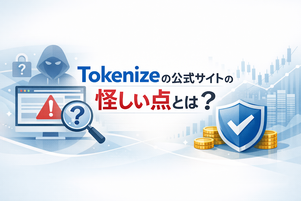 Tokenizeの公式サイトの怪しい点とは？