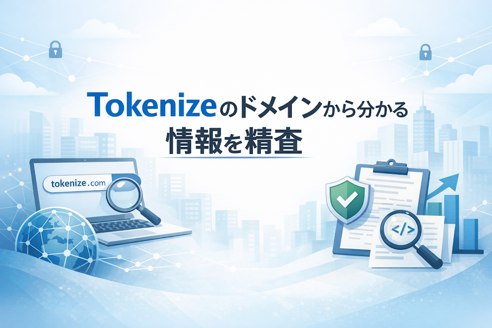 Tokenizeのドメインから分かる情報を精査