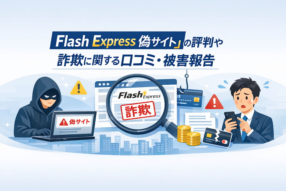 Flash Express偽サイトの評判や詐欺に関する口コミ・被害報告