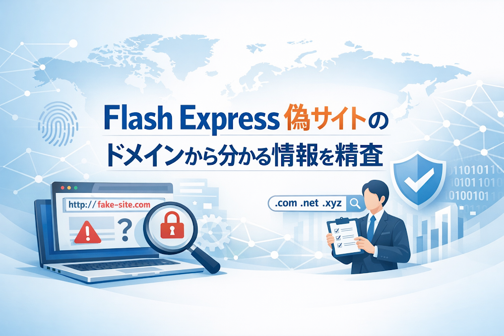 Flash Express偽サイトのドメインから分かる情報を精査