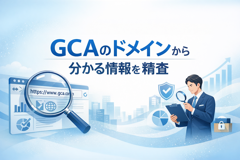 GCAのドメインから分かる情報を精査