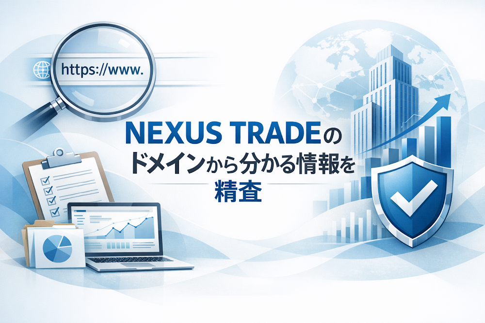 NEXUS TRADEのドメインから分かる情報を精査