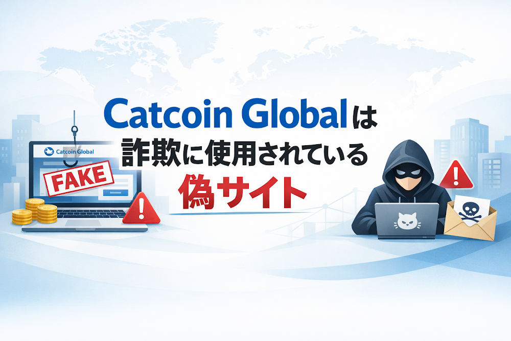 【結論】Catcoin Globalは詐欺に使用されている偽サイト