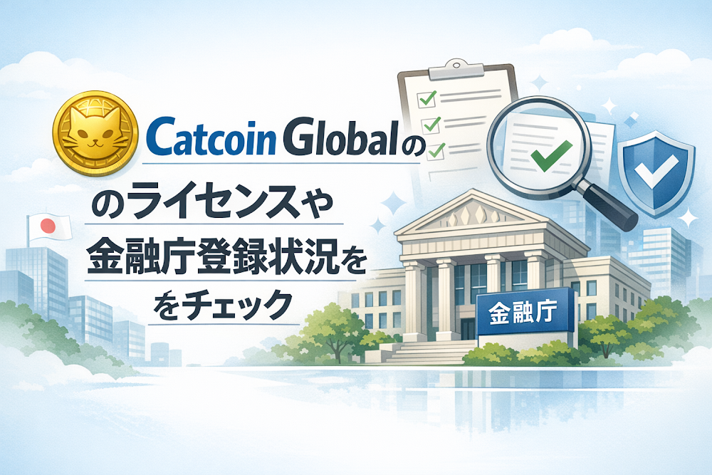 Catcoin Globalのライセンスや金融庁登録状況をチェック
