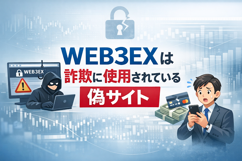 【結論】WEB3EXは詐欺に使用されている偽サイト