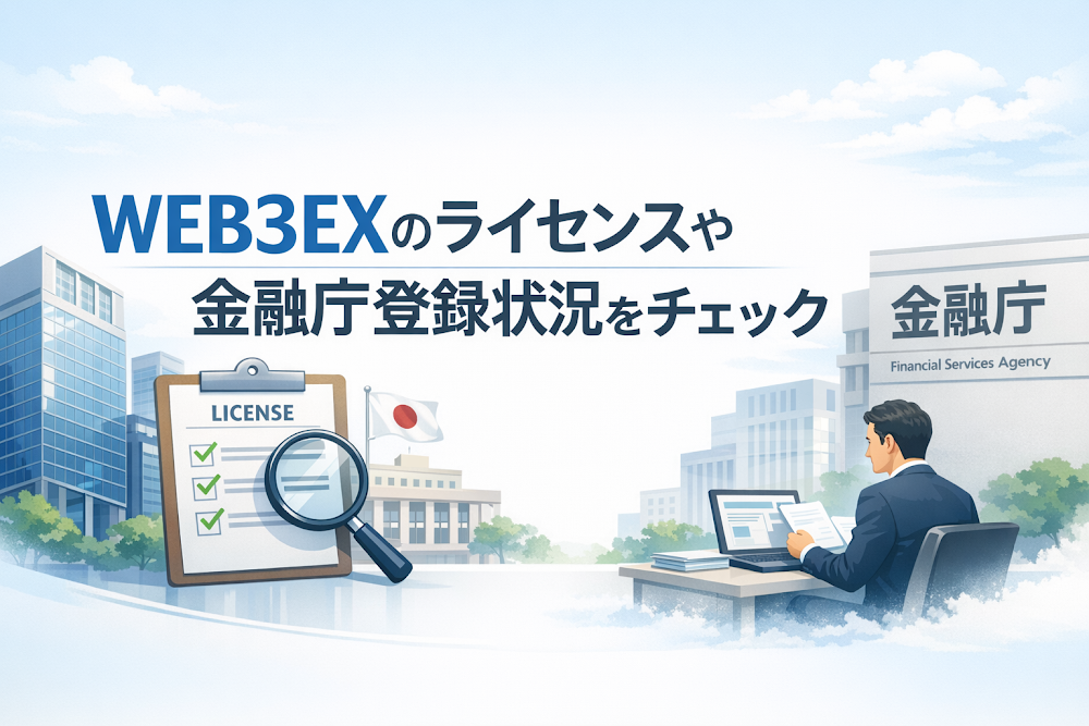 WEB3EXのライセンスや金融庁登録状況をチェック