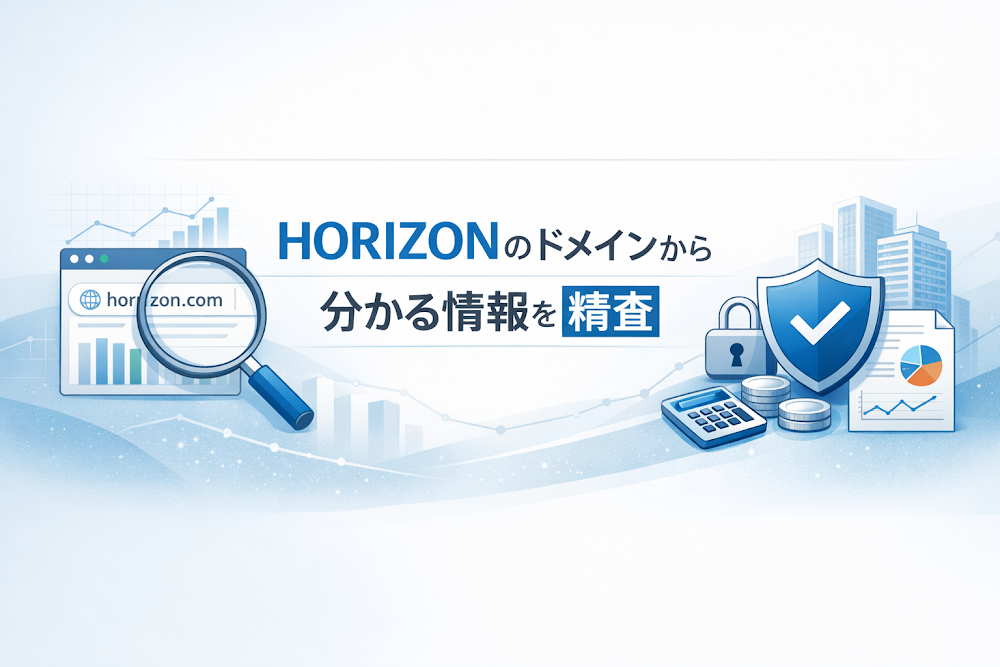 HORIZONのドメインから分かる情報を精査