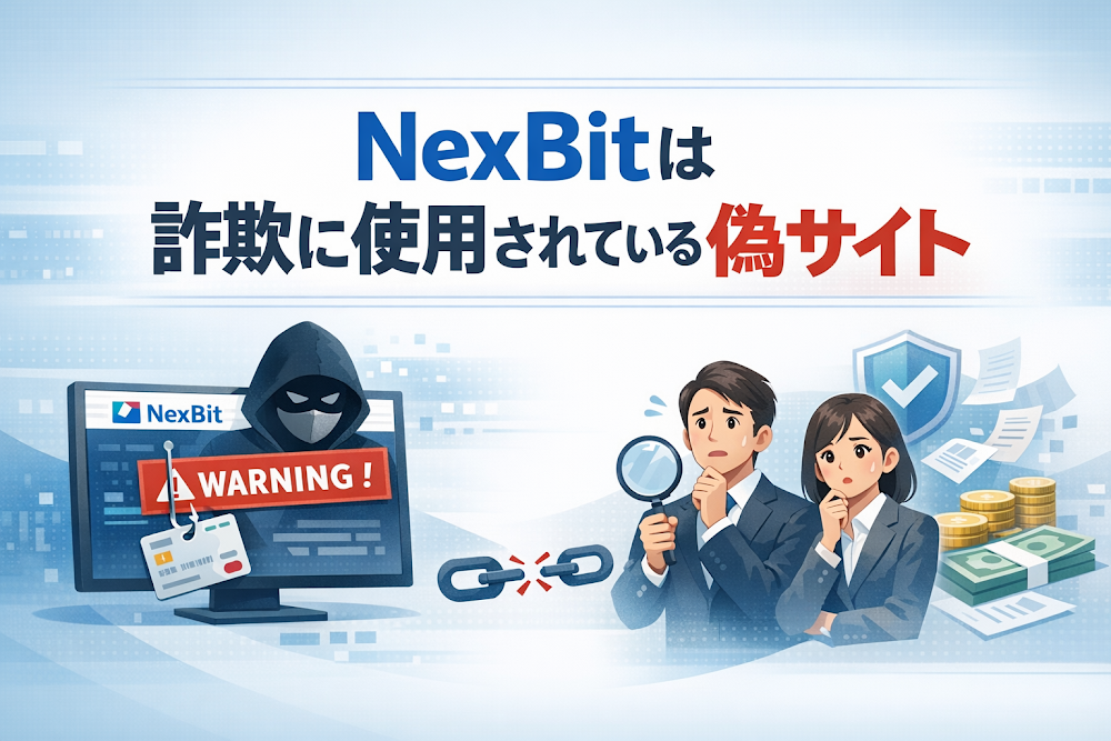 【結論】NexBitは詐欺に使用されている偽サイト