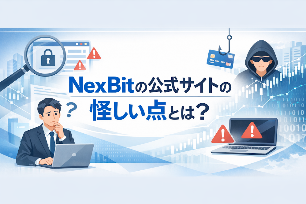 NexBitの公式サイトの怪しい点とは？