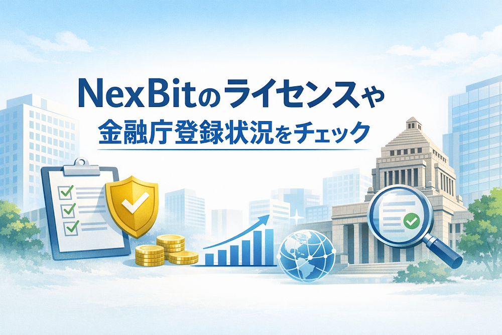NexBitのライセンスや金融庁登録状況をチェック