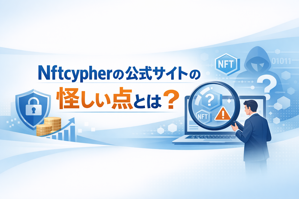 Nftcypherの公式サイトの怪しい点とは？
