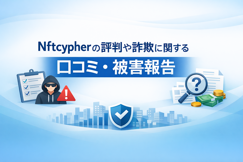 Nftcypherの評判や詐欺に関する口コミ・被害報告