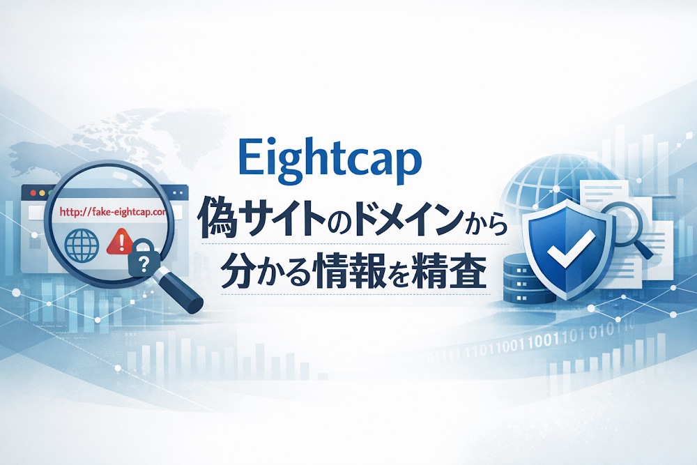 Eightcap偽サイトのドメインから分かる情報を精査
