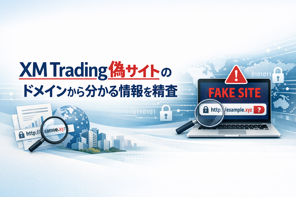 XM Trading偽サイトのドメインから分かる情報を精査