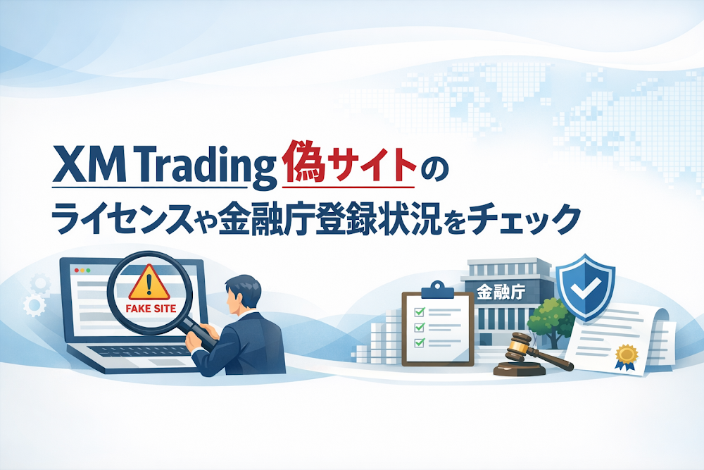 XM Trading偽サイトのライセンスや金融庁登録状況をチェック