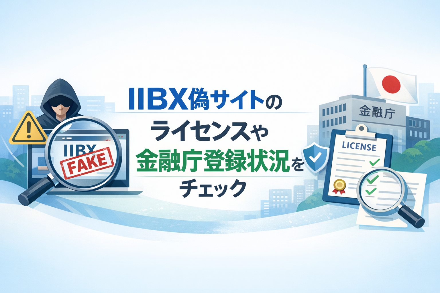 IIBX偽サイトのライセンスや金融庁登録状況をチェック