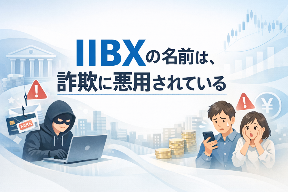 【結論】IIBXの名前は、詐欺に悪用されている