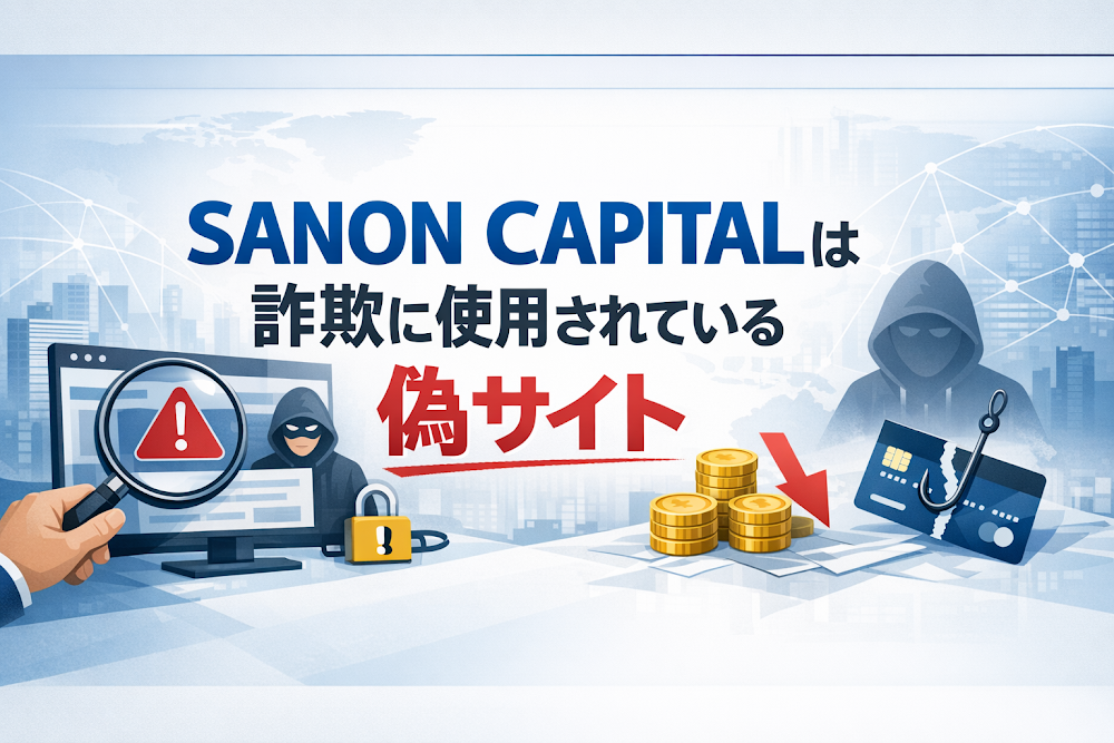 【結論】SANON CAPITALは詐欺に使用されている偽サイト