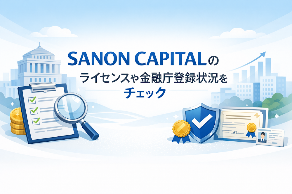 SANON CAPITALのライセンスや金融庁登録状況をチェック