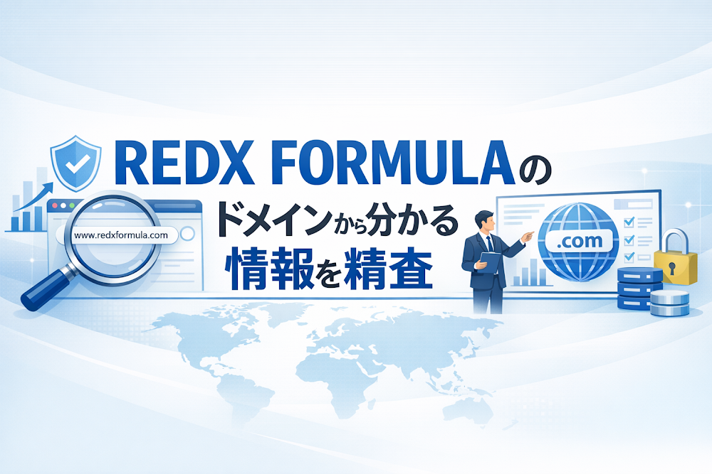 REDX FORMULAのドメインから分かる情報を精査
