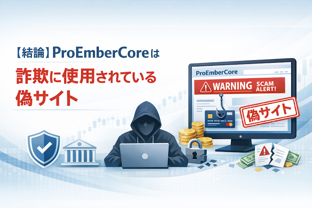 【結論】ProEmberCoreは詐欺に使用されている偽サイト