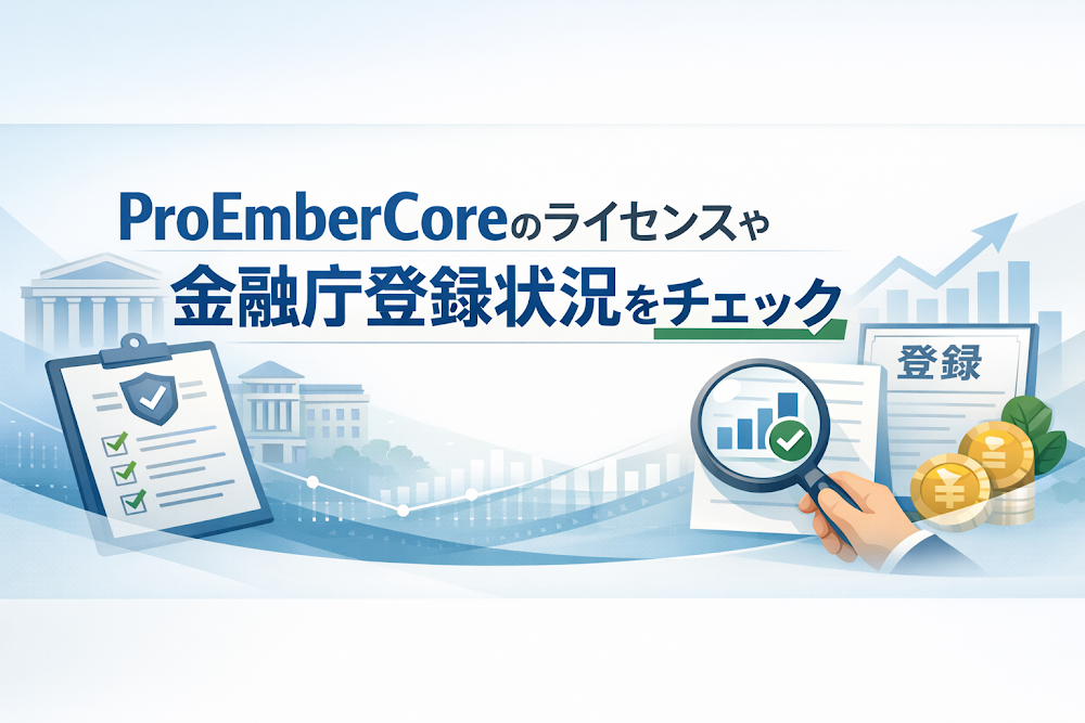 ProEmberCoreのライセンスや金融庁登録状況をチェック