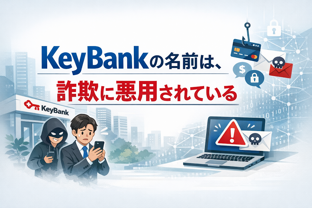 【結論】KeyBankの名前は、詐欺に悪用されている