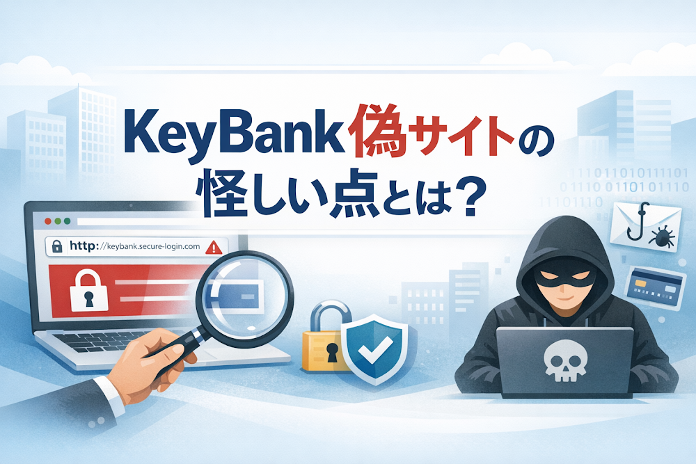 KeyBank偽サイトの怪しい点とは？