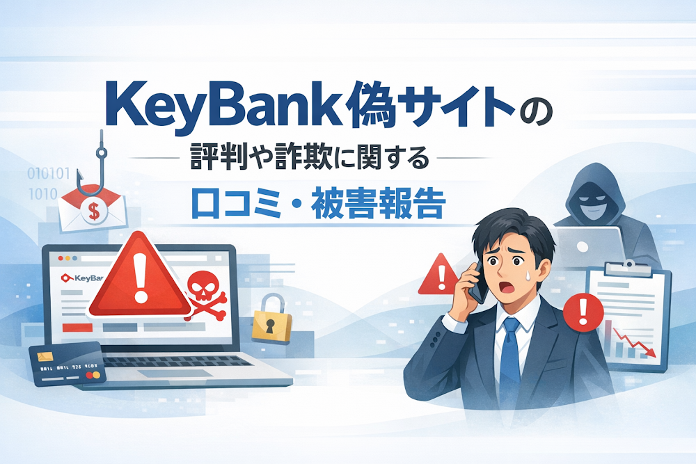 KeyBank偽サイトの評判や詐欺に関する口コミ・被害報告