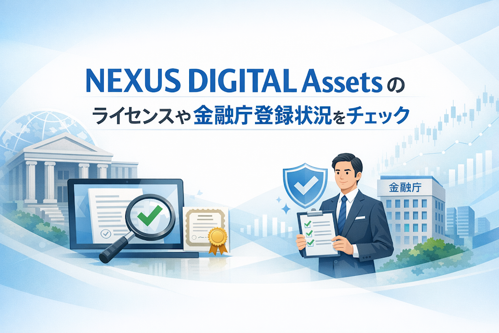 NEXUS DIGITAL Assetsのライセンスや金融庁登録状況をチェック