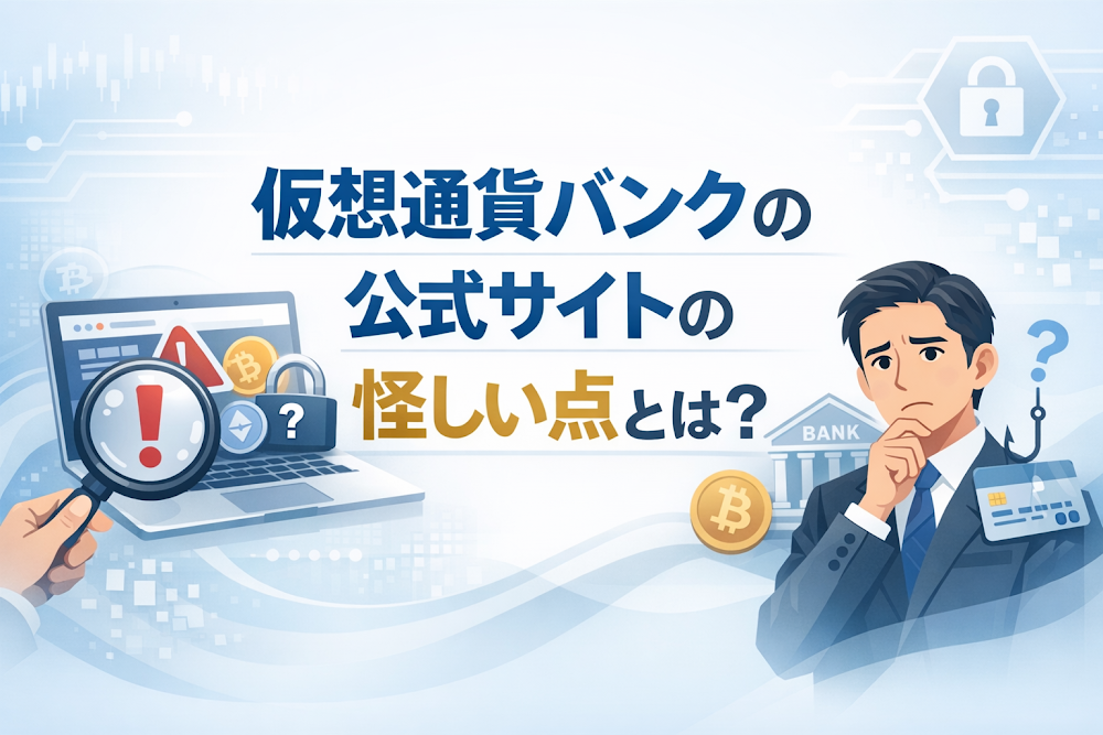 仮想通貨バンクの公式サイトの怪しい点とは？