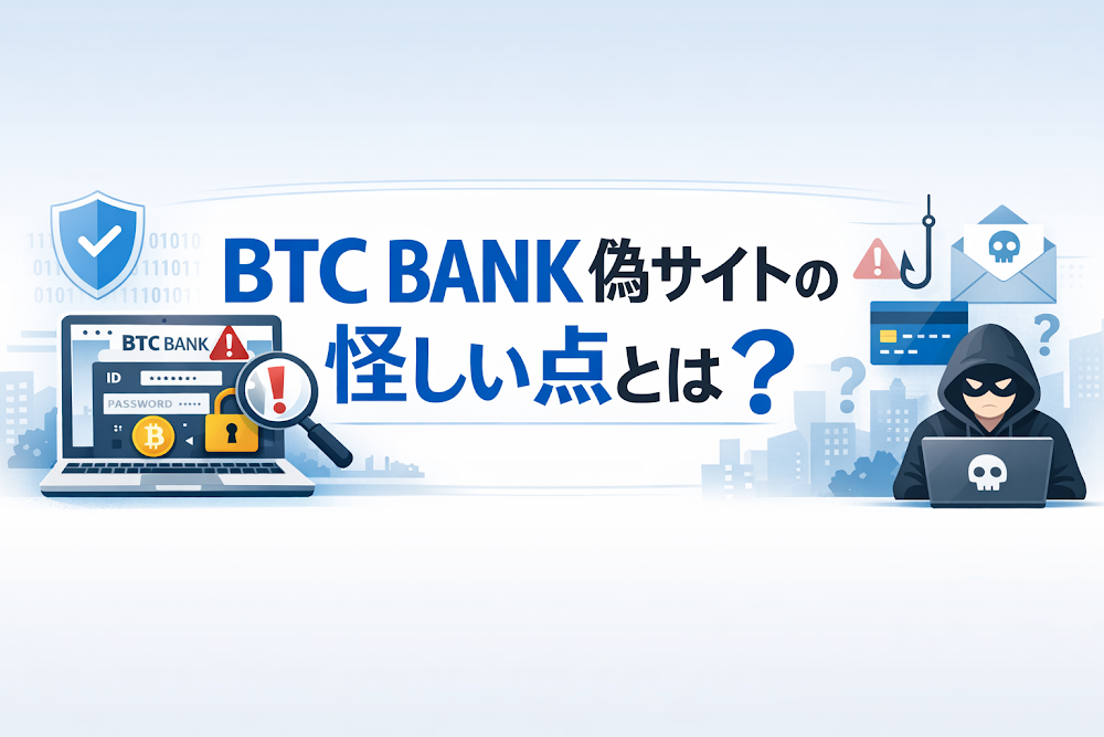 BTC BANK偽サイトの怪しい点とは?