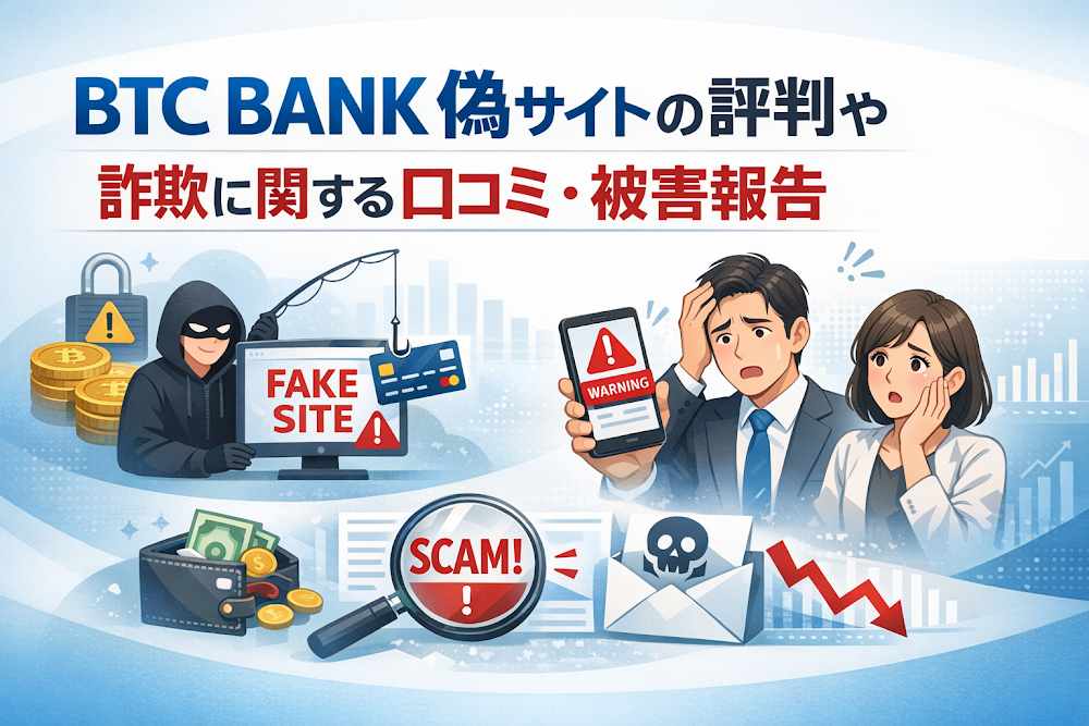 BTC BANK偽サイトの評判や詐欺に関する口コミ・被害報告
